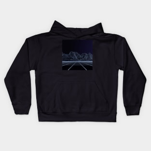 Wireframe Mountains Kids Hoodie